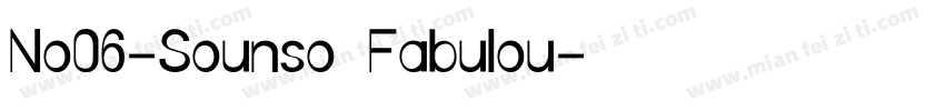 No06-Sounso Fabulou字体转换